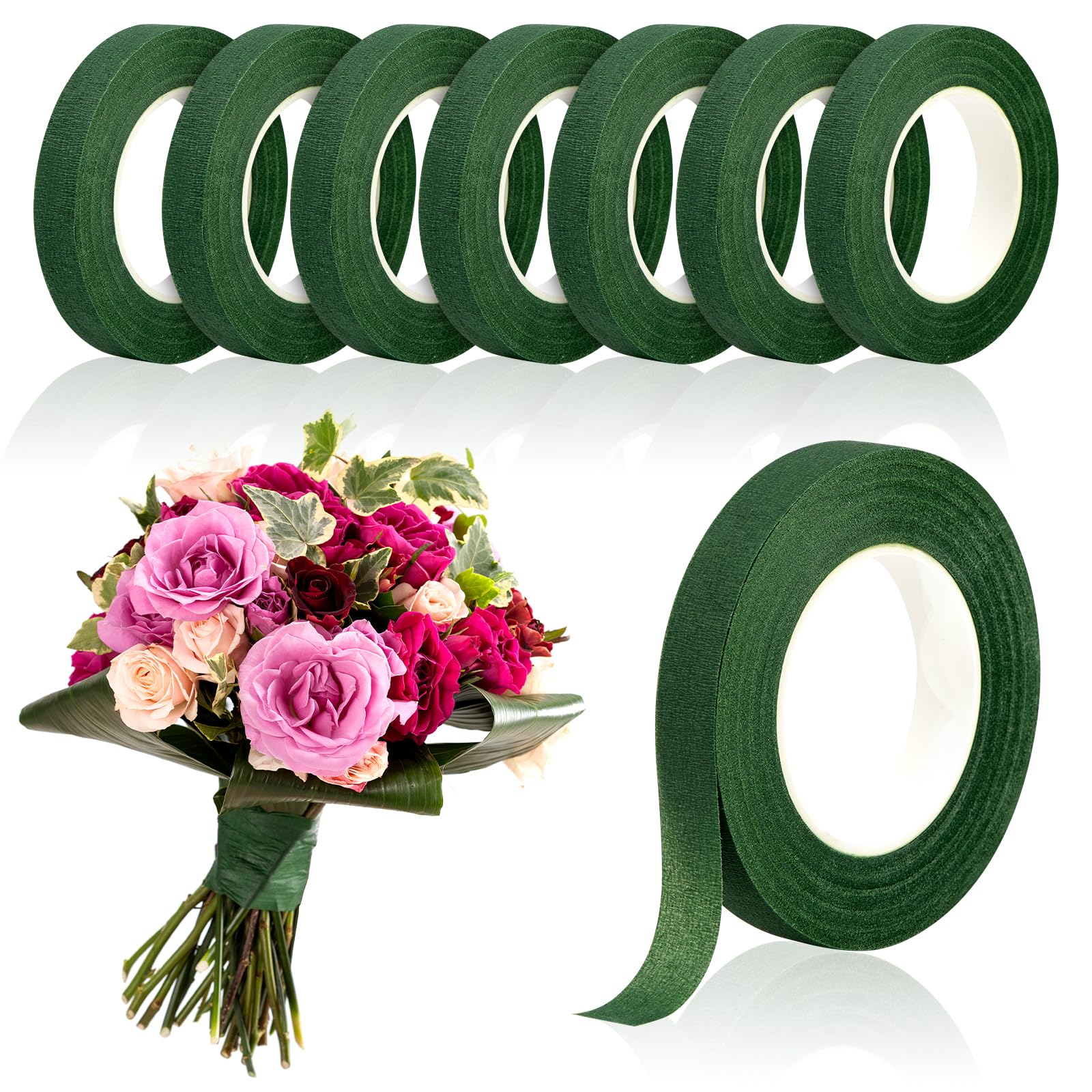 Florist Flower Supply - 20 jardów zielonej taśmy florystycznej do