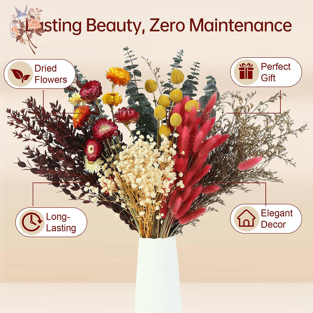 Zestaw suszonych kwiatów, 7 ga – Florist Flower Supply recenzja i cena
