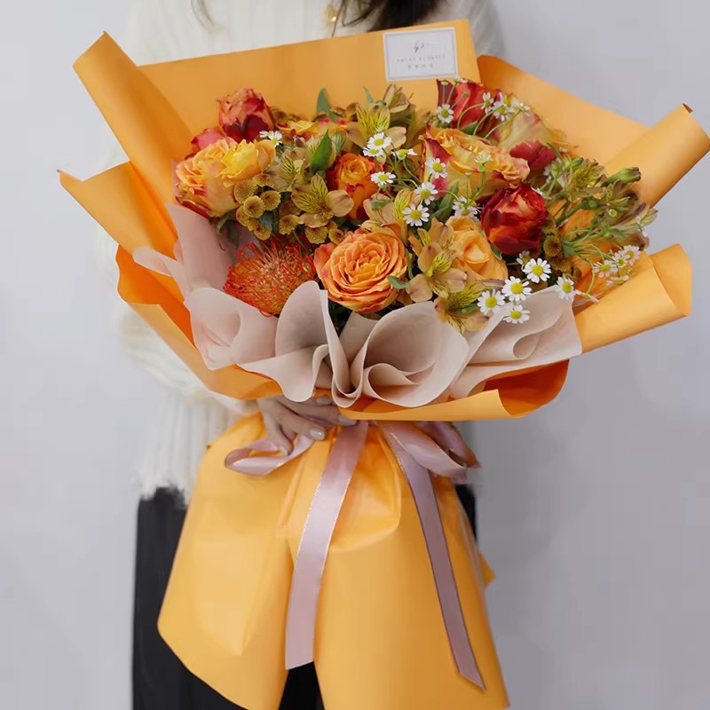 Koreański styl Jednolity kolor – Florist Flower Supply recenzja i cena