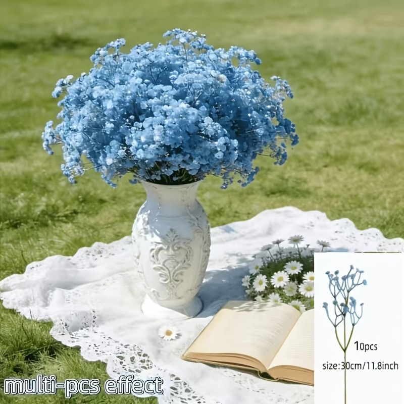 10 szt. Sztuczna Niebieska Gip – Florist Supply Bulk recenzja i cena